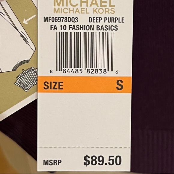 NWT MICHAEL Michael Kors Removable Cowl Neck Long-Sleeve Sweater - Picture 13 of 16